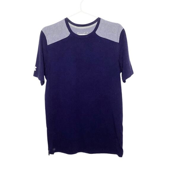 Under Armour Other - Under Armour Loose Fit Navy Gray Short Sleeve Tee Small